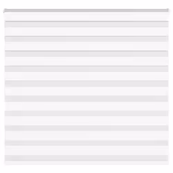 vidaXL Zebra Blind White 160x100 cm Fabric Width 155.9 cm Polyester