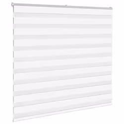 vidaXL Zebra Blind White 160x100 cm Fabric Width 155.9 cm Polyester