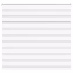 vidaXL Zebra Blind White 165x100 cm Fabric Width 160.9 cm Polyester