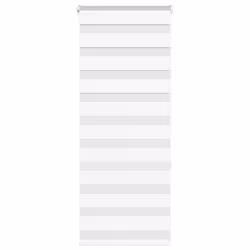 vidaXL Zebra Blind Dark Grey 60x230 cm Fabric Width 55.9 cm Polyester - white, 60 x 150 cm