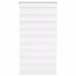 vidaXL Zebra Blind Fabric Polyester - white, 75 x 150 cm