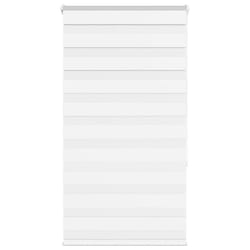 vidaXL Zebra Blind Fabric Polyester - white, 75 x 150 cm