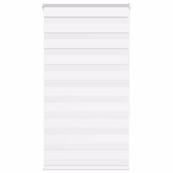 vidaXL Zebra Blind Fabric Polyester - white, 80 x 150 cm