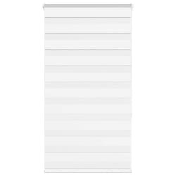 vidaXL Zebra Blind Fabric Polyester - white, 80 x 150 cm
