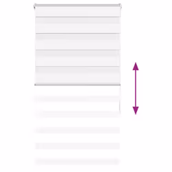 vidaXL Zebra Blind Fabric Polyester - white, 80 x 150 cm - Additional view 4