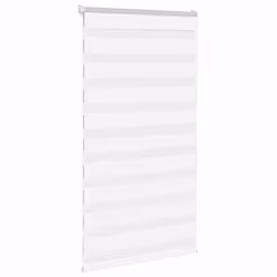 vidaXL Zebra Blind Fabric Polyester - white, 85 x 150 cm