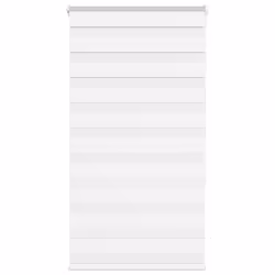 vidaXL Zebra Blind Fabric Polyester - white, 90 x 150 cm