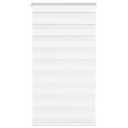 vidaXL Zebra Blind Fabric Polyester - white, 90 x 150 cm