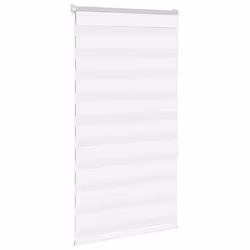 vidaXL Zebra Blind Fabric Polyester - white, 90 x 150 cm