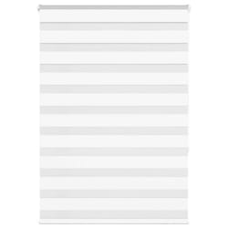 vidaXL Zebra Blind Black 105x100 cm Fabric Width 100.9 cm Polyester - white, 100 x 150 cm