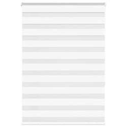 vidaXL Zebra Blind Fabric Polyester - white, 110 x 150 cm