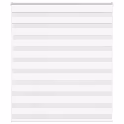vidaXL Zebra Blind Fabric Polyester - white, 120 x 150 cm