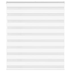 vidaXL Zebra Blind Fabric Polyester - white, 120 x 150 cm