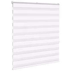 vidaXL Zebra Blind Fabric Polyester - white, 120 x 150 cm