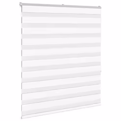 vidaXL Zebra Blind Fabric Polyester - white, 125 x 150 cm - Additional view 2