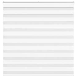 vidaXL Zebra Blind White 140x150 cm Fabric Width 135.9 cm Polyester