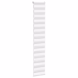 vidaXL Zebra Blind Dark Grey 45x230 cm Fabric Width 40.9 cm Polyester - white, 45 x 200 cm - Additional view 2