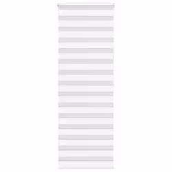 vidaXL Zebra Blind Fabric Polyester - white, 80 x 200 cm