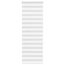 vidaXL Zebra Blind Fabric Polyester - white, 80 x 200 cm