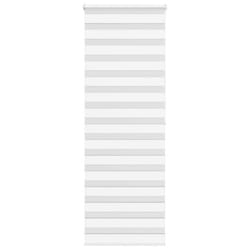 vidaXL Zebra Blind Fabric Polyester - white, 85 x 200 cm