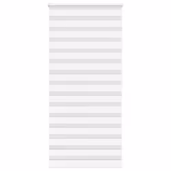 vidaXL Zebra Blind Black 105x100 cm Fabric Width 100.9 cm Polyester - white, 105 x 200 cm