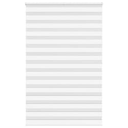 vidaXL Zebra Blind White 145x200 cm Fabric Width 140.9 cm Polyester
