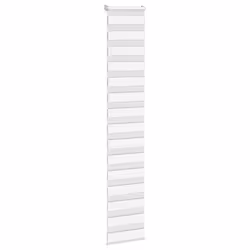 vidaXL Zebra Blind Dark Grey 45x230 cm Fabric Width 40.9 cm Polyester - white, 45 x 230 cm - Additional view 2