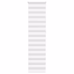 vidaXL Zebra Blind Dark Grey 60x230 cm Fabric Width 55.9 cm Polyester - white, 65 x 230 cm