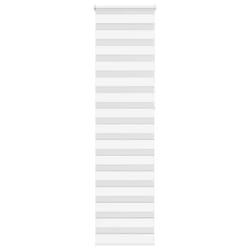 vidaXL Zebra Blind Dark Grey 60x230 cm Fabric Width 55.9 cm Polyester - white, 65 x 230 cm