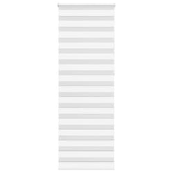 vidaXL Zebra Blind Dark Grey 60x230 cm Fabric Width 55.9 cm Polyester - white, 70 x 230 cm