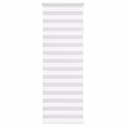 vidaXL Zebra Blind Fabric Polyester - white, 75 x 230 cm