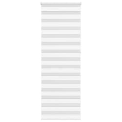vidaXL Zebra Blind Fabric Polyester - white, 75 x 230 cm