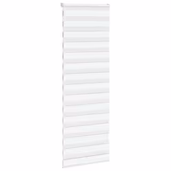 vidaXL Zebra Blind Fabric Polyester - white, 75 x 230 cm
