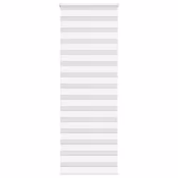 vidaXL Zebra Blind Fabric Polyester - white, 80 x 230 cm