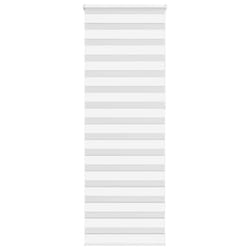 vidaXL Zebra Blind Fabric Polyester - white, 80 x 230 cm