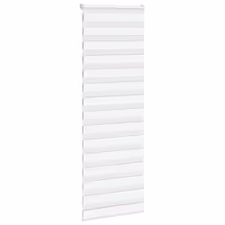 vidaXL Zebra Blind Fabric Polyester - white, 80 x 230 cm