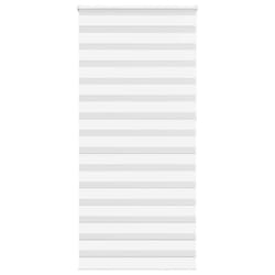 vidaXL Zebra Blind Black 105x100 cm Fabric Width 100.9 cm Polyester - white, 100 x 230 cm
