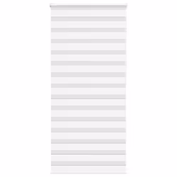 vidaXL Zebra Blind Black 105x100 cm Fabric Width 100.9 cm Polyester - white, 105 x 230 cm
