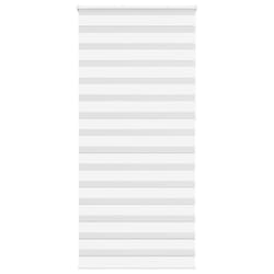 vidaXL Zebra Blind Black 105x100 cm Fabric Width 100.9 cm Polyester - white, 105 x 230 cm