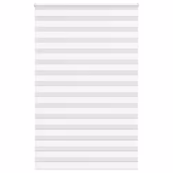 vidaXL Zebra Blind White 145x230 cm Fabric Width 140.9 cm Polyester