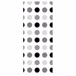 vidaXL Shower Roller Blind Fabric shower blind - circle, 110 x 240 cm
