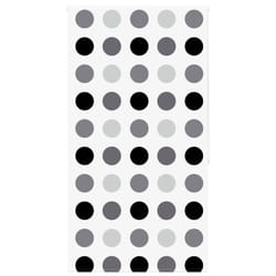 vidaXL Shower Roller Blind Fabric shower blind - circle, 130 x 240 cm