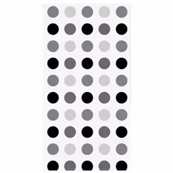 vidaXL Shower Roller Blind Fabric shower blind - circle, 140 x 240 cm