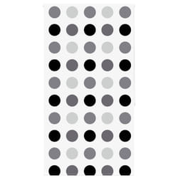 vidaXL Shower Roller Blind Fabric shower blind - circle, 140 x 240 cm