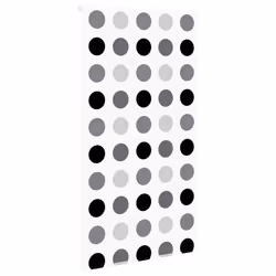vidaXL Shower Roller Blind Fabric shower blind - circle, 150 x 240 cm