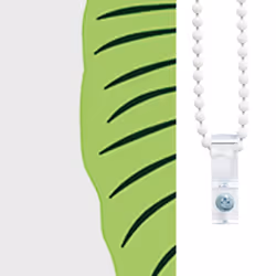 vidaXL Shower Roller Blind with Cassette Fabric - green leaves, 60 x 240 cm - Additional view 7