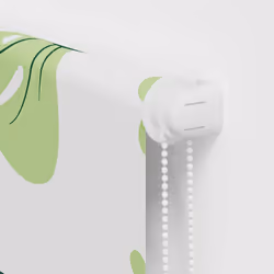 vidaXL Shower Roller Blind with Cassette Fabric - green leaves, 60 x 240 cm - Additional view 8