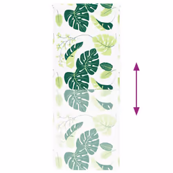 vidaXL Shower Roller Blind Fabric shower blind - green leaves, 100 x 240 cm - Additional view 4