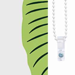 vidaXL Shower Roller Blind Fabric shower blind - green leaves, 100 x 240 cm - Additional view 7