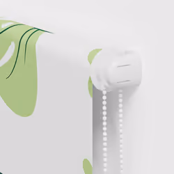 vidaXL Shower Roller Blind Fabric shower blind - green leaves, 100 x 240 cm - Additional view 8
